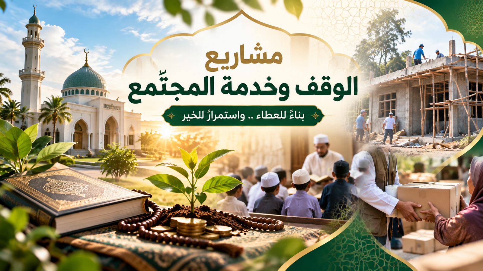 مشاريع الوقف وخدمة المجتمع